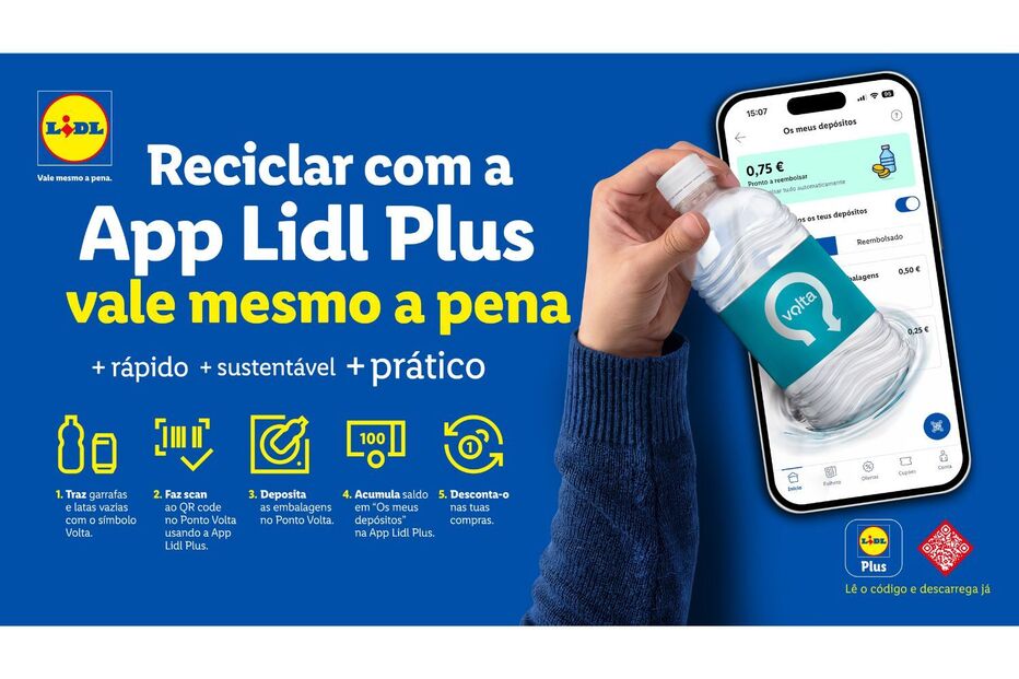 Lidl Plus facilita reciclagem e recompensa clientes