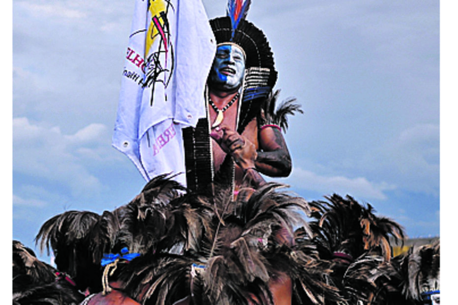 Indígenas em protesto