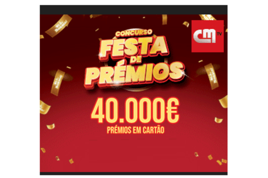 CMTV promove concurso Festa de Prémios com 40.000€ em cartão