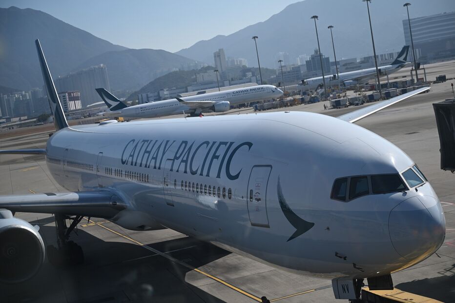 Avião da companhia aérea Cathay Pacific