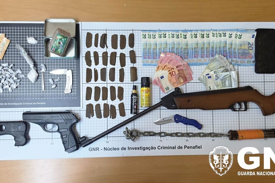 GNR detém seis por tráfico de droga em Penafiel