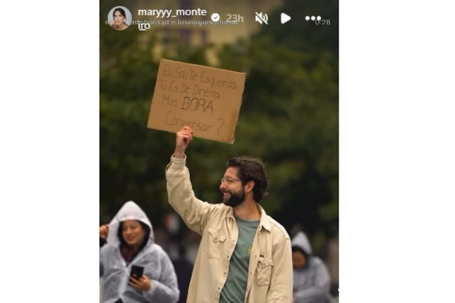 Mariana Monteiro divulga campanha de Bruno Gonçalves