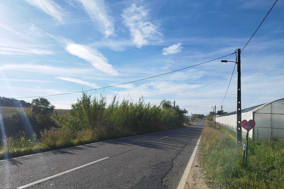 Local onde ocorreu o acidente na zona de Olhão
