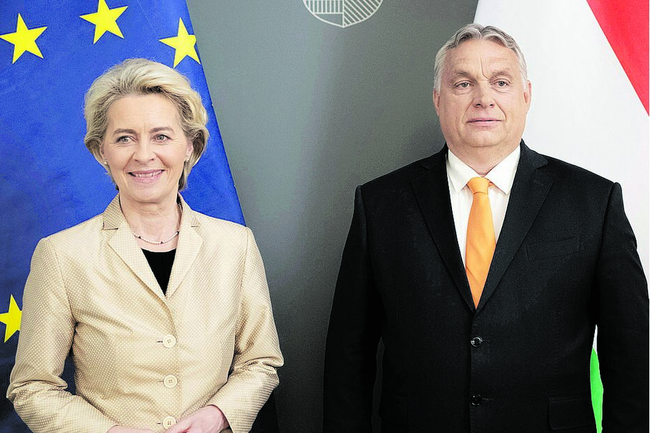 Ursula von der Leyen e Viktor Orbán representam tensões entre a UE e a Hungria