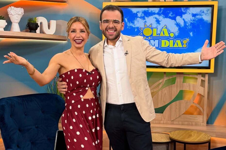 Luciana Abreu e Rúben Pacheco Correia apresentam o programa 'Olá, Bom Dia!' na CMTV