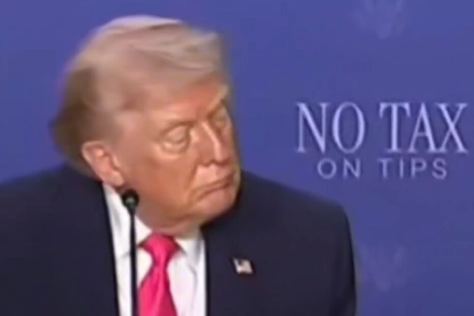 Trump adormece em entrevista