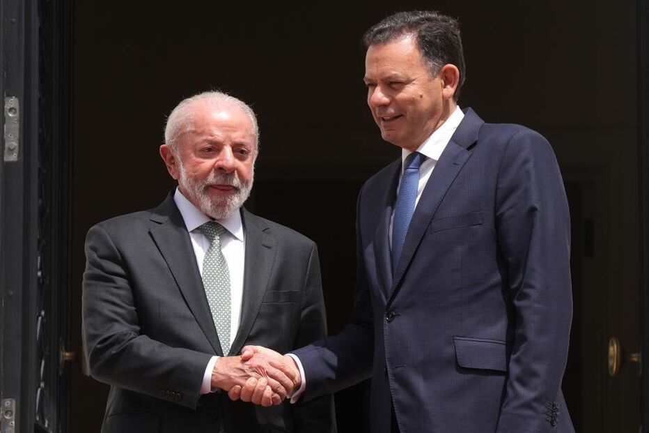 Lula da Silva com Luís Montenegro