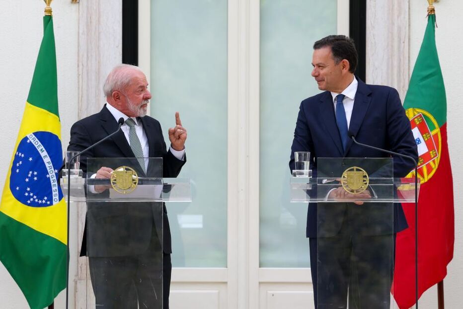 Lula da Silva com Luís Montenegro