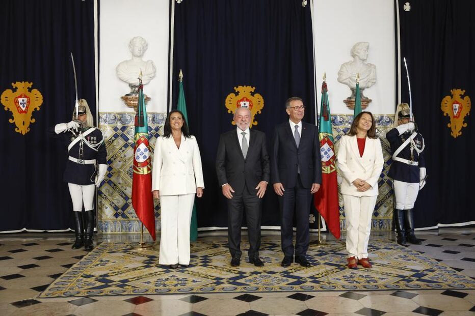 Presidentes acompanhados pelas esposas em Belém 