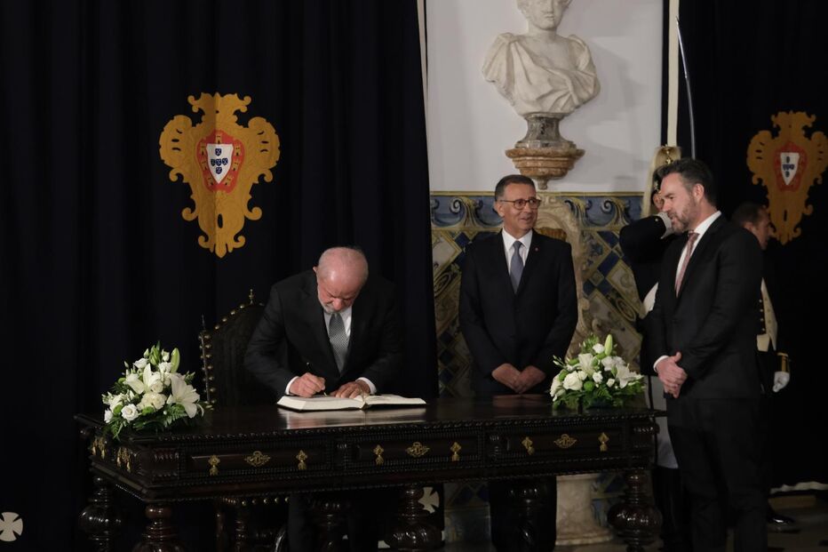 Lula da Silva no Palácio de Belém 