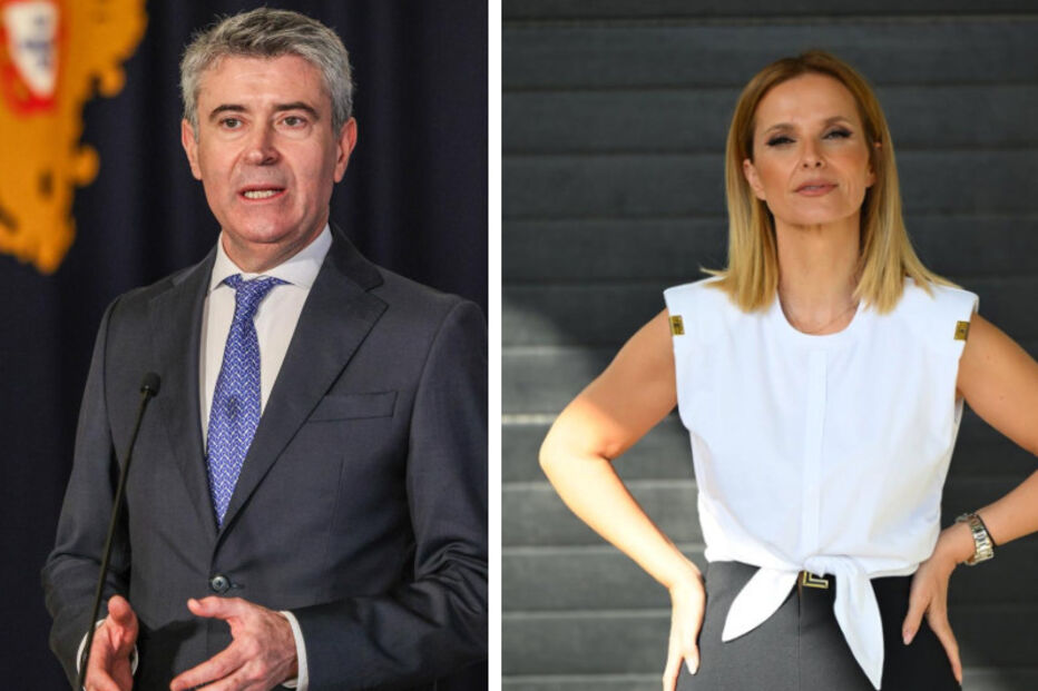 José Luís Carneiro e Cristina Ferreira