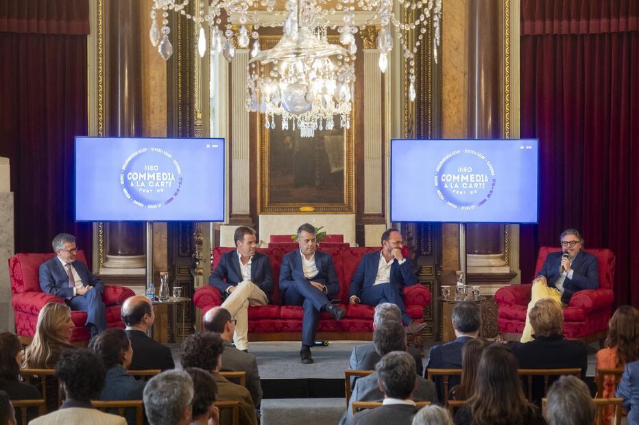 Apresentação do Commedia a La Carte Fest em Lisboa, evento com Jerry Seinfeld