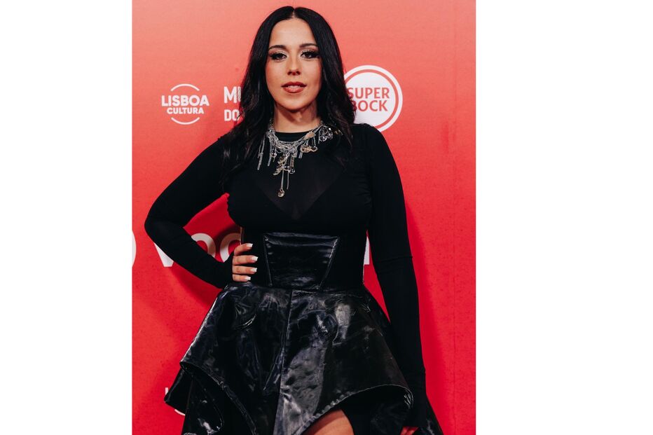 Sara Correia nos Prémios Play, cerimónia no Coliseu de Lisboa