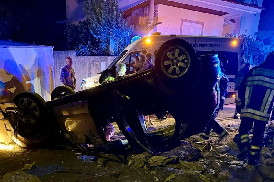 Despiste de carro em Ribeirão