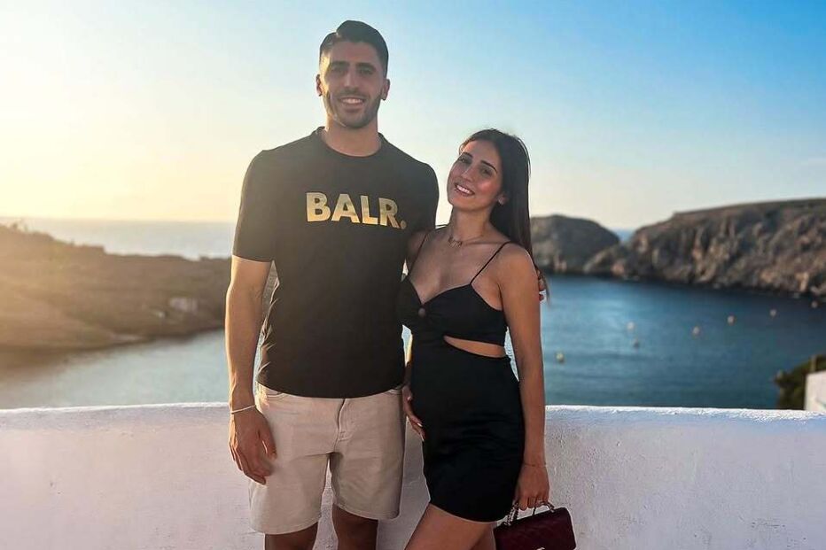 Rui Silva, guarda-redes do Sporting, e a companheira Inês Costa