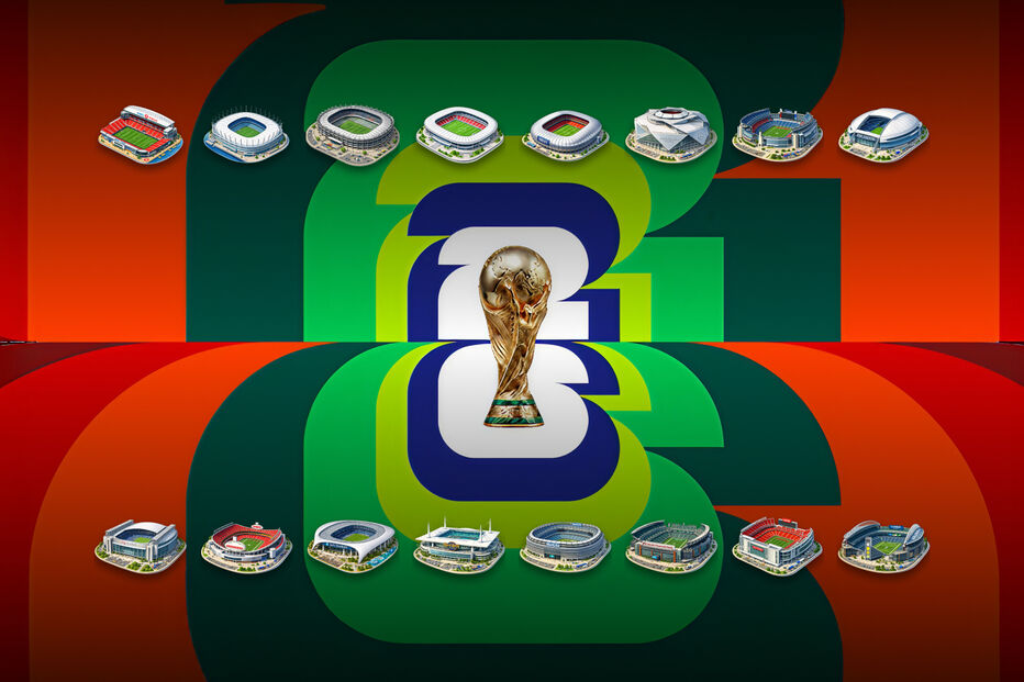Os estádios do Mundial 2026