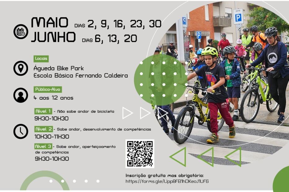 Em maio e junho, participe em atividades no Águeda Bike Park e na escola Fernando Caldeira