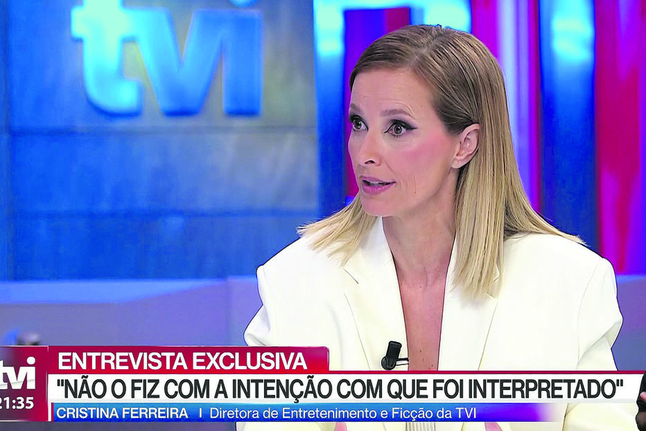 Cristina Ferreira em entrevista à TVI