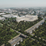 Imagem virtual do que se pretende para o nó de Francos e zona industrial