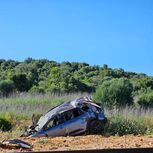 Carro abalroado por comboio em Portimão