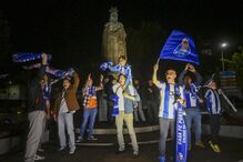 Adeptos festejam vitória do FC Porto nas Caldas da Rainha