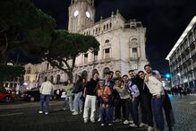 Adeptos nos Aliados, no Porto