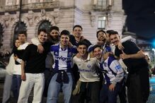 Adeptos nos Aliados, no Porto