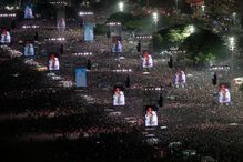 Subiu também ao palco no Rio de Janeiro Anitta, Caetano Veloso, Maria Bethânia e Ivete Sangalo
