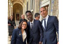 Joana Marques, Chris Rock e Ricardo Araújo Pereira 