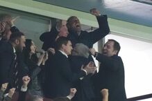 Príncipe William celebra golo do Aston Villa
