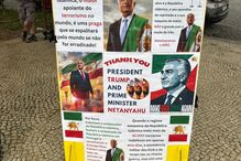 Manifestantes pedem ainda a expulsão do embaixador do Irão em Portugal e o reconhecimento do príncipe Reza Pahlavi como líder do período de transição.