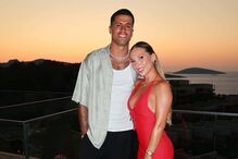 João Cancelo e Daniela Machado