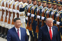 Presidente chinês recebe o presidente norte-americano para encontro em Pequim