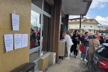 Protesto contra o encerramento do Serviço de Finanças de Lobão