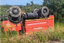 Bombeiros sofrem acidente a caminho de fogo florestal na Sertã