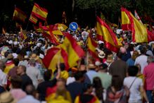 Marcha anti-Sánchez em Madrid