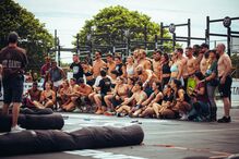 Foto de grupo no West Games Mafra
