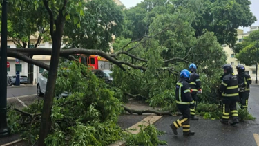 Chuva, vento forte, trovoada e granizo causam estragos em Lisboa