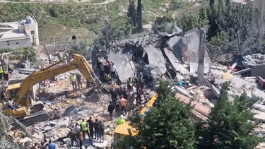 Bombardeamentos israelitas deixam destruição no sul de Beirute