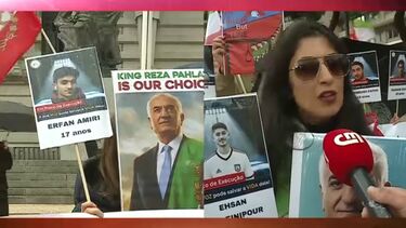Iranianos protestam no Porto a favor intervenção israelita e americana no Irão