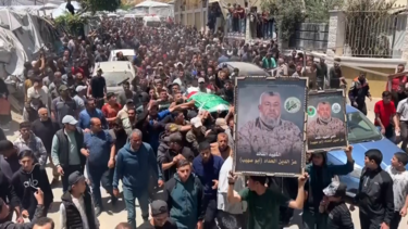 Centenas de palestinianos despedem-se em Gaza de líder militar do Hamas morto em ataque israelita