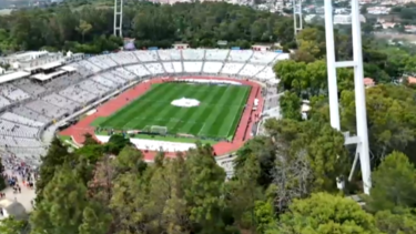 As imagens de drone do aparato no estádio do Jamor para o final da Taça de Portugal