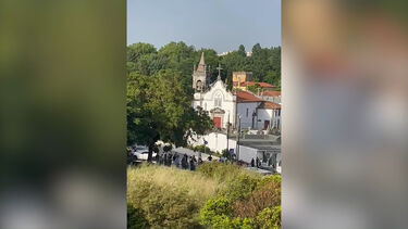Captado momento em que foram ouvidos tiros junto ao cemitério de Ramalde no Porto
