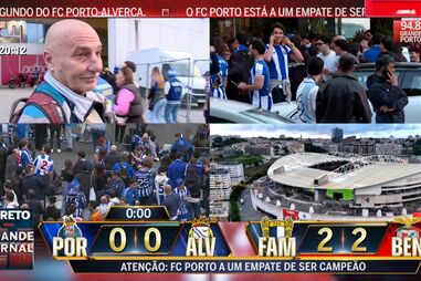 'Grande Jornal' antes do jogo do FC Porto ter iniciado