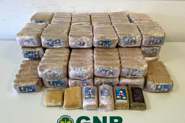 A GNR apreende grande quantidade de droga com imagens do Mickey Mouse