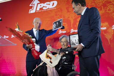 Marcelo Rebelo de Sousa, Conceição Monteiro e Luís Montenegro