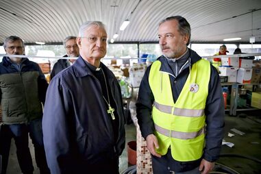 Representante do Papa em Lisboa, em anterior deslocação a Leiria, após a tempestade