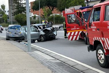 Bombeiros de Moreira da Maia foram acionados para o local