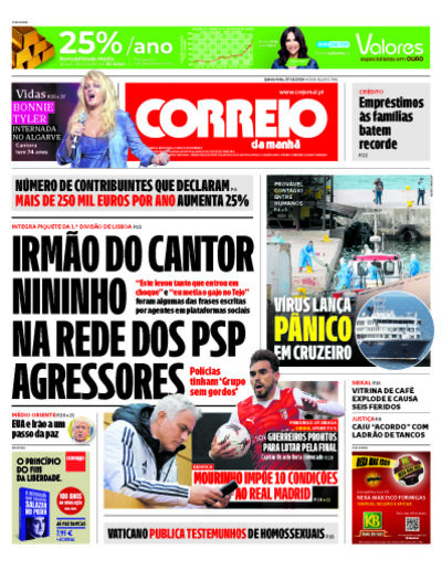 Capa de quinta-feira, 07 de maio de 2026