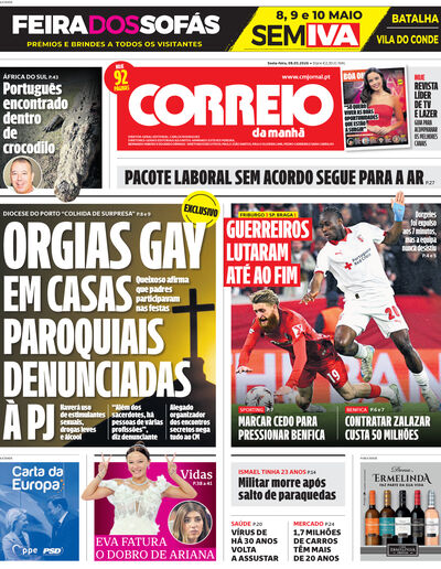 Capa de sexta-feira, 08 de maio de 2026
